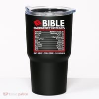 Bible Emergency Numbers Funny Christian Bible Jesus Tumbler thumb 0