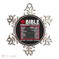 Bible Emergency Numbers Funny Christian Bible Jesus Ornament thumb 0