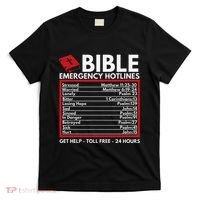 Bible Emergency Numbers Funny Christian Bible & Jesus T-Shirt thumb 0