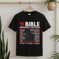 Bible Emergency Numbers Funny Christian Bible & Jesus T-Shirt thumb 2