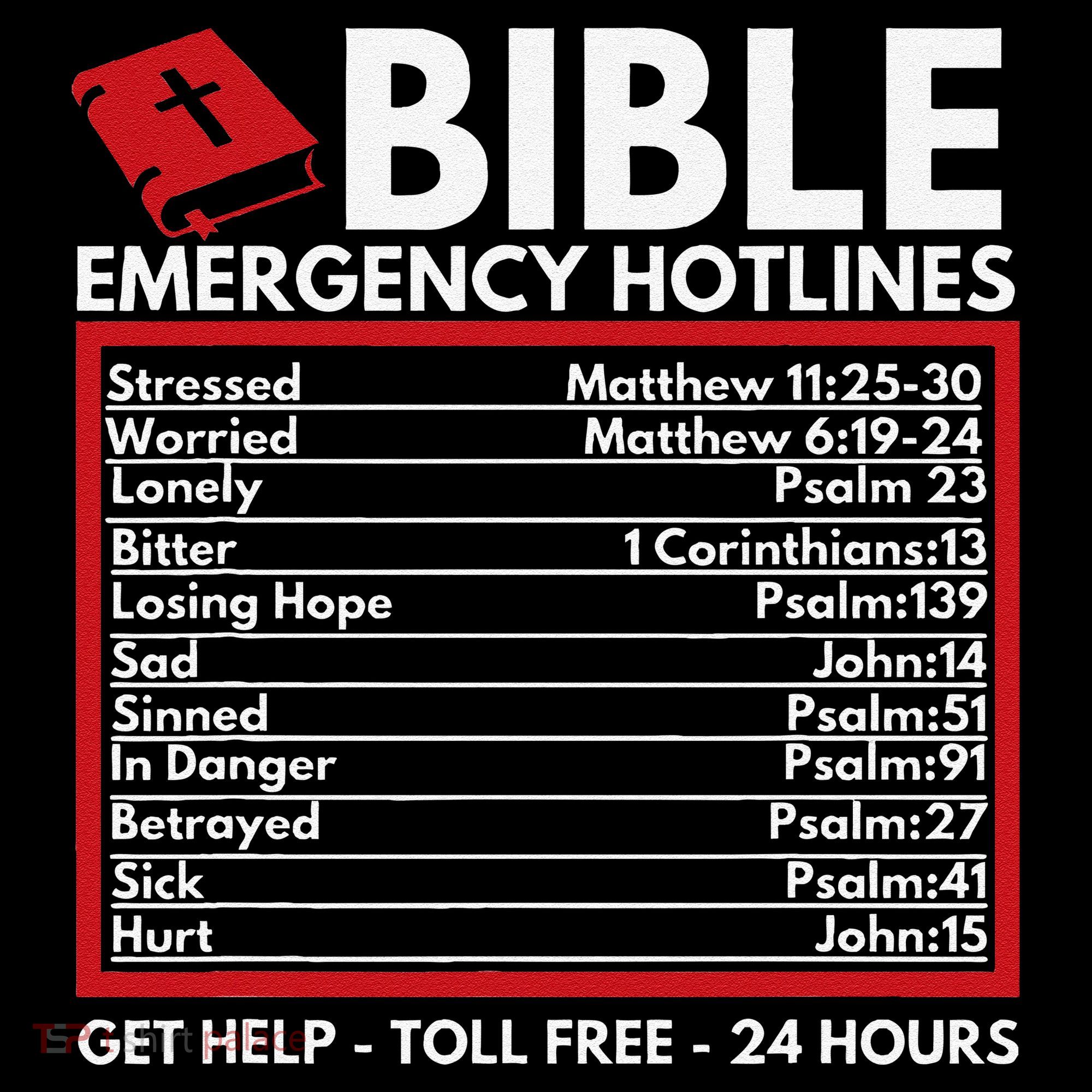 Bible Emergency Numbers Funny Christian Bible & Jesus Coffee Mug