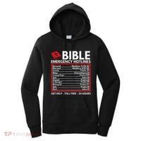 Bible Emergency Numbers Funny Christian Bible & Jesus Women's Hoodie thumb 0