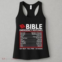 Bible Emergency Numbers Funny Christian Bible & Jesus Women's Tank Top thumb 3