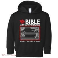 Bible Emergency Numbers Funny Christian Bible & Jesus Toddler Hoodie thumb 0