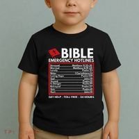 Bible Emergency Numbers Funny Christian Bible & Jesus Toddler T-Shirt thumb 2