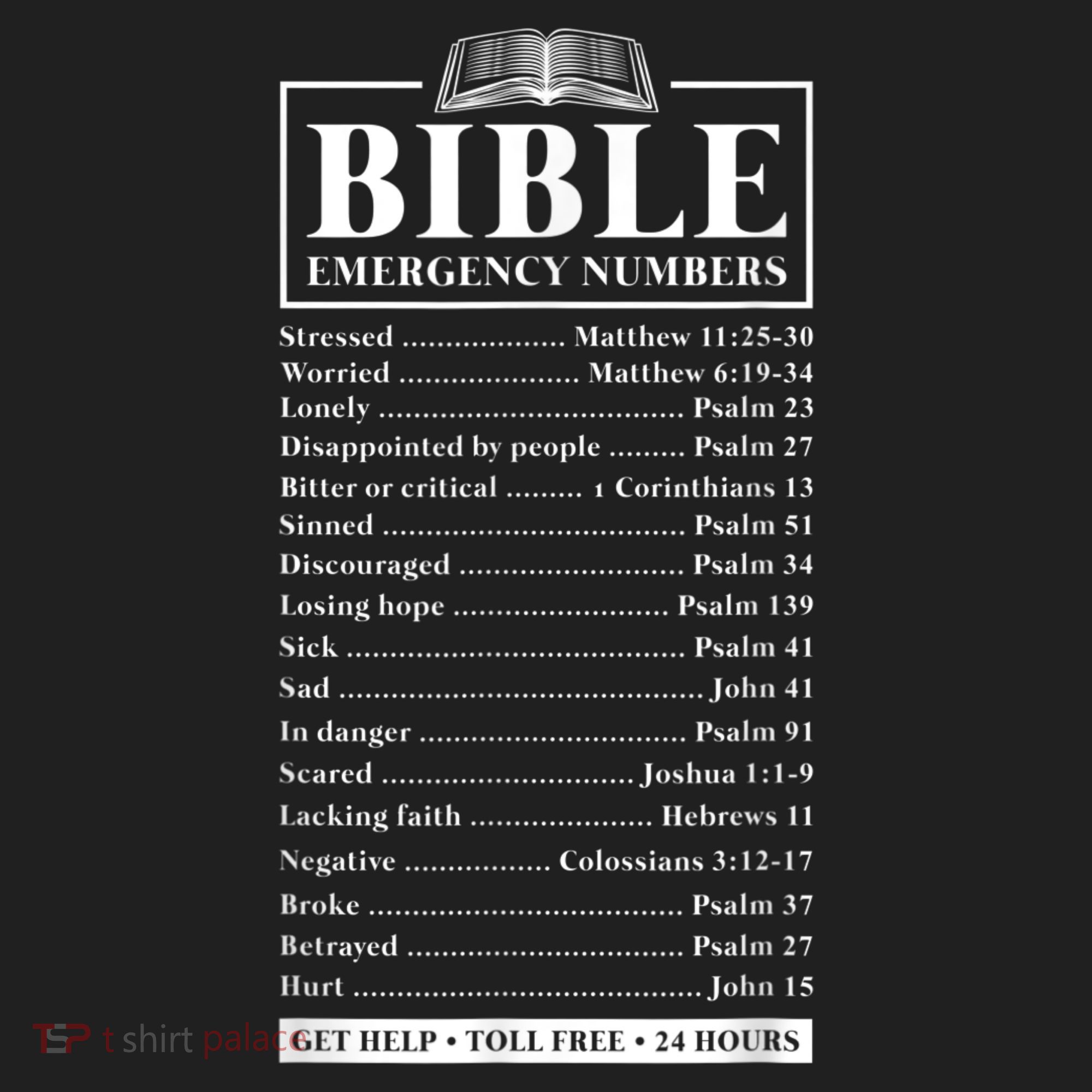 Bible Emergency Numbers Hotline Christian Verses Scriptures Women's Sweatshirt