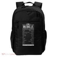 Bible Emergency Numbers Hotline Christian Verses Scriptures Backpack thumb 0