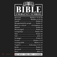 Bible Emergency Numbers Hotline Christian Verses Scriptures 24oz Duet Stainless Steel Tumbler thumb 2