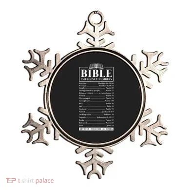 Bible Emergency Numbers Hotline Christian Verses Scriptures Ornament