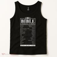Bible Emergency Numbers Hotline Christian Verses Scriptures Tank Top thumb 2
