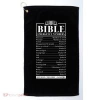 Bible Emergency Numbers Hotline Christian Verses Scriptures Golf Towel thumb 0