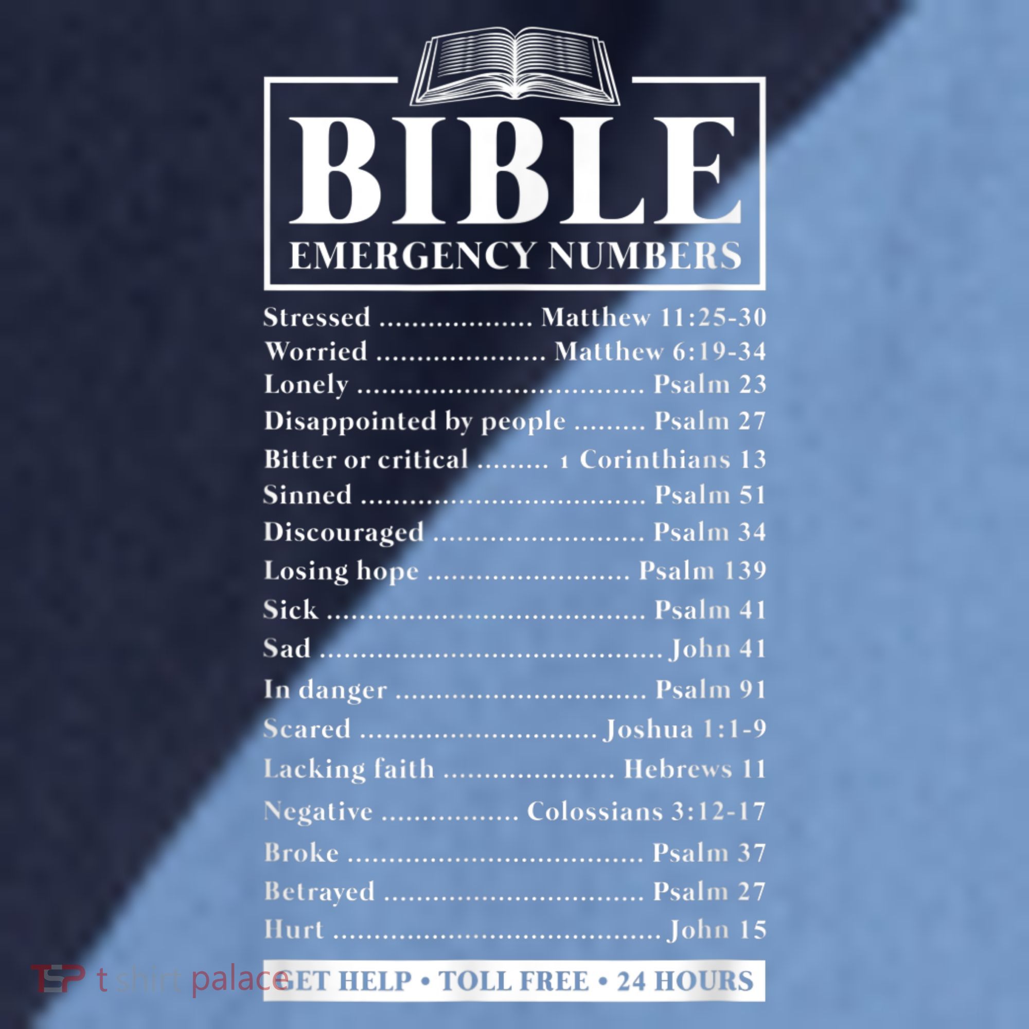 Bible Emergency Numbers Hotline Christian Verses Scriptures Raglan Baseball Sleeve Shirt