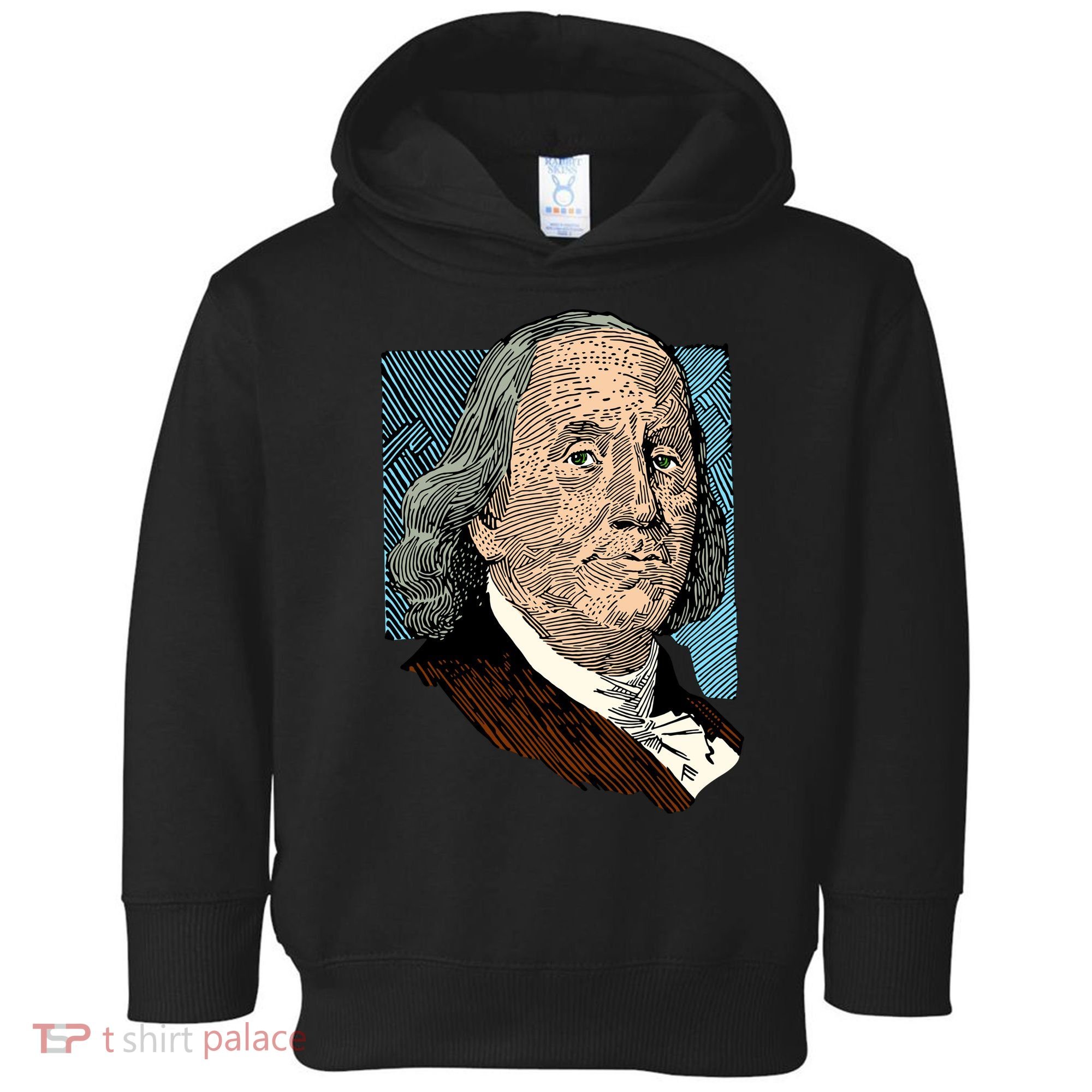 Benjamin Franklin Portrait Toddler Hoodie