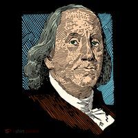 Benjamin Franklin Portrait Toddler Hoodie thumb 2