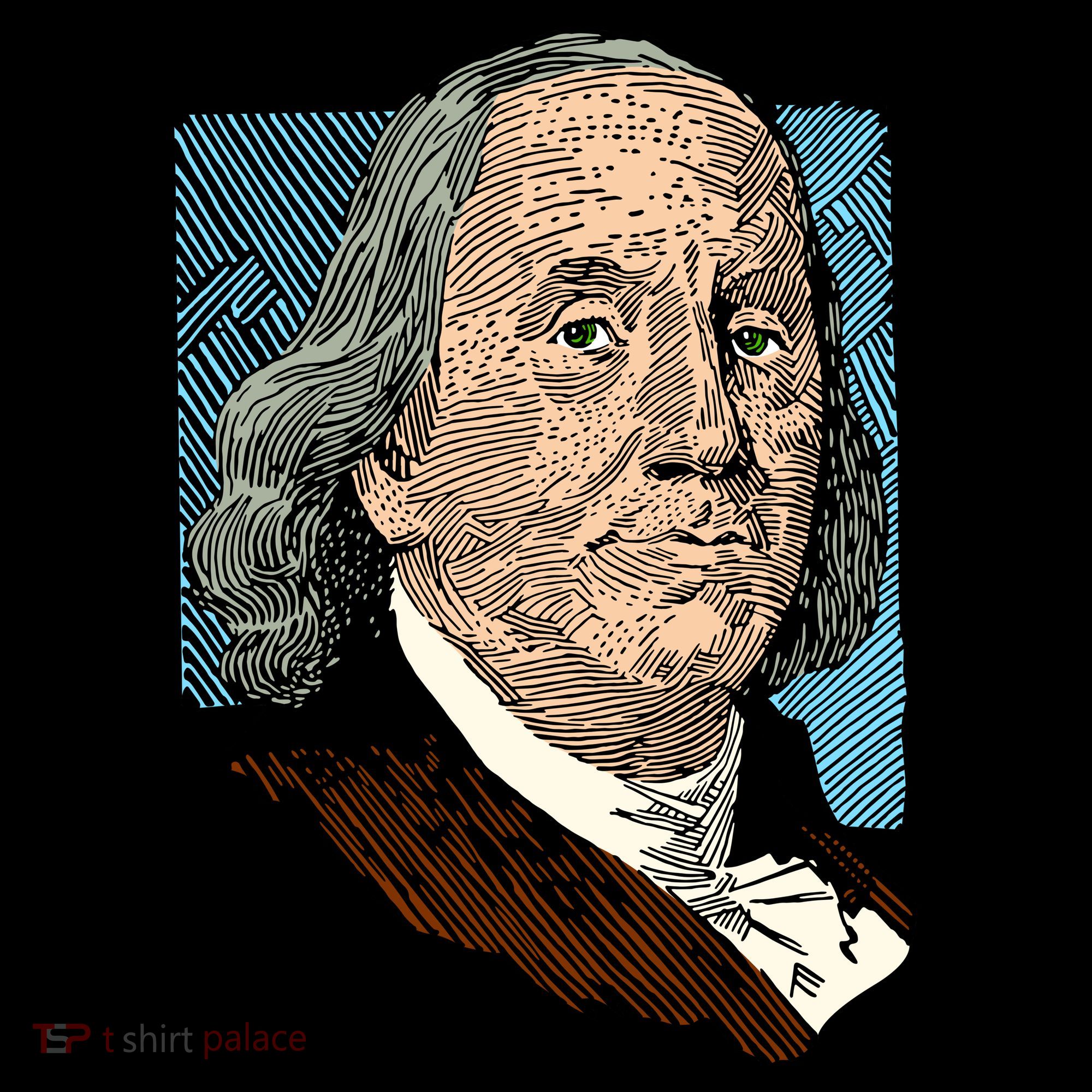 Benjamin Franklin Portrait Toddler Hoodie