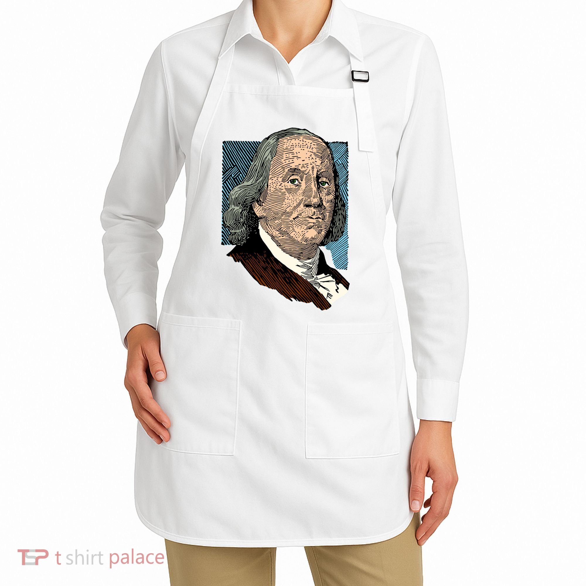 Benjamin Franklin Portrait Apron