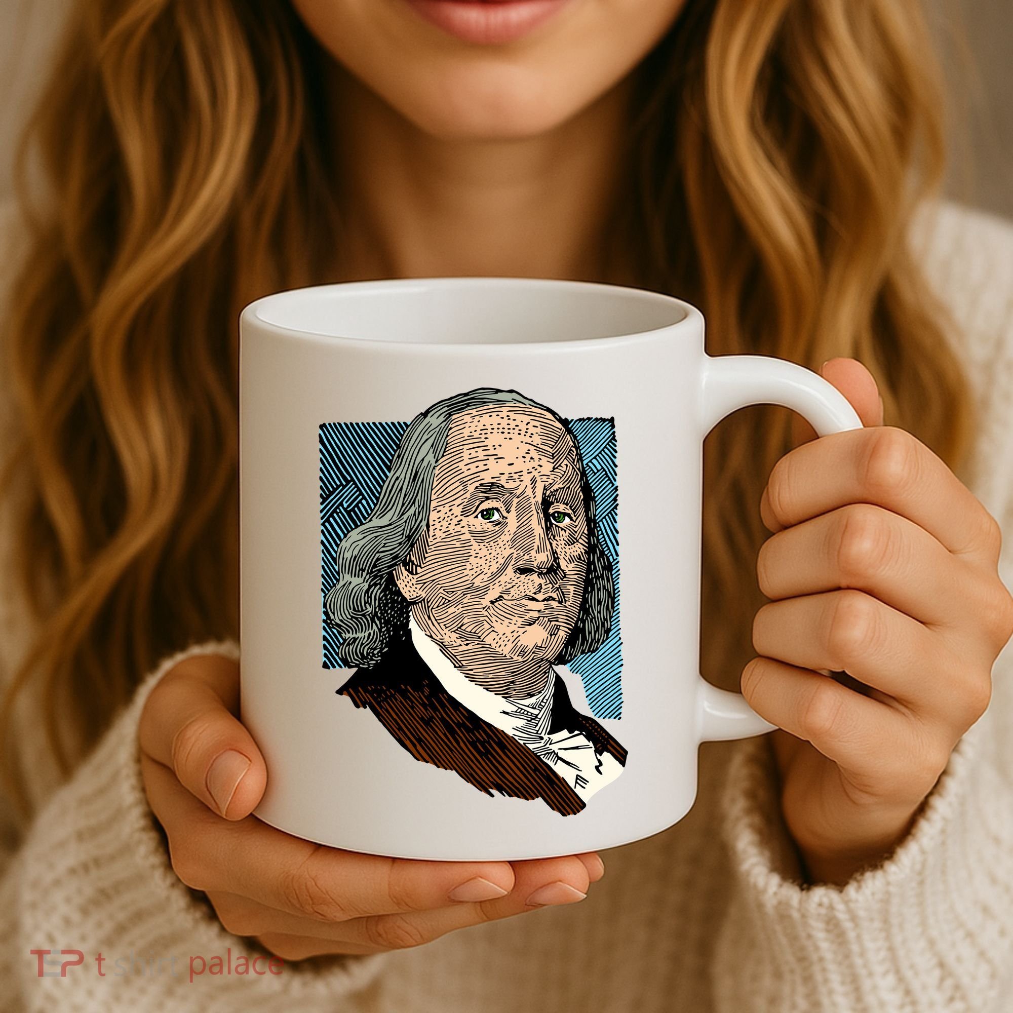Benjamin Franklin Portrait Coffee Mug