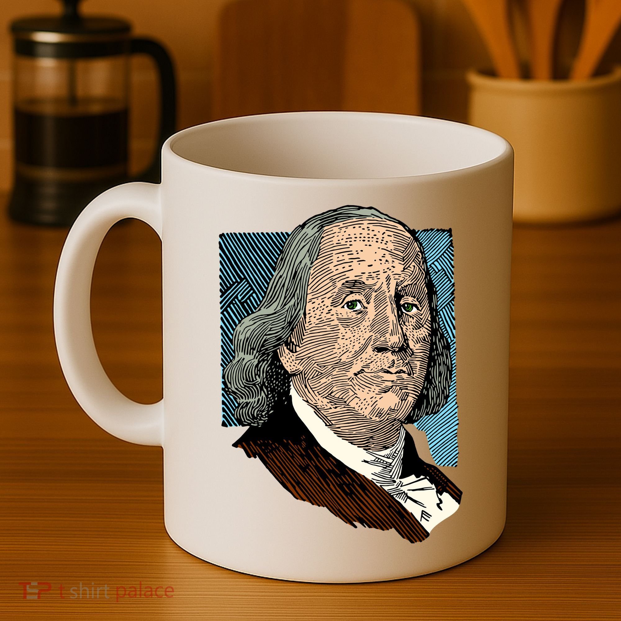 Benjamin Franklin Portrait Coffee Mug