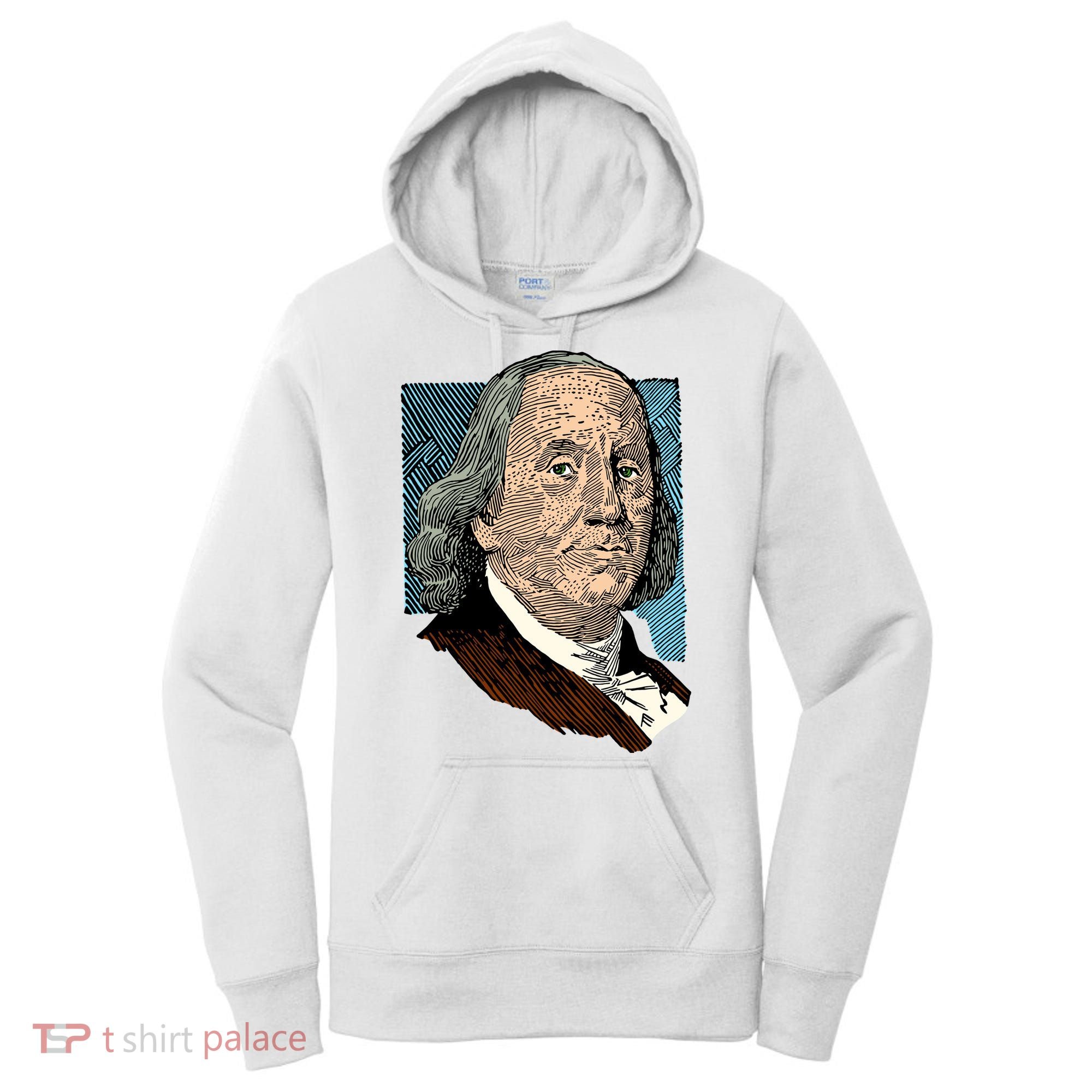 Benjamin Franklin Portrait Women's Hoodie