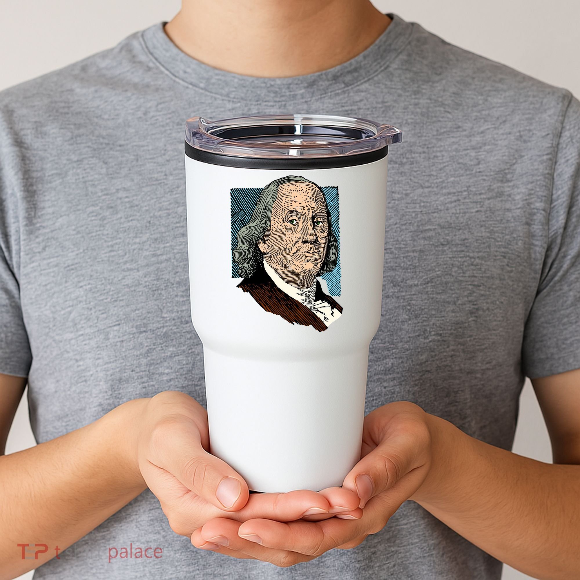 Benjamin Franklin Portrait Tumbler