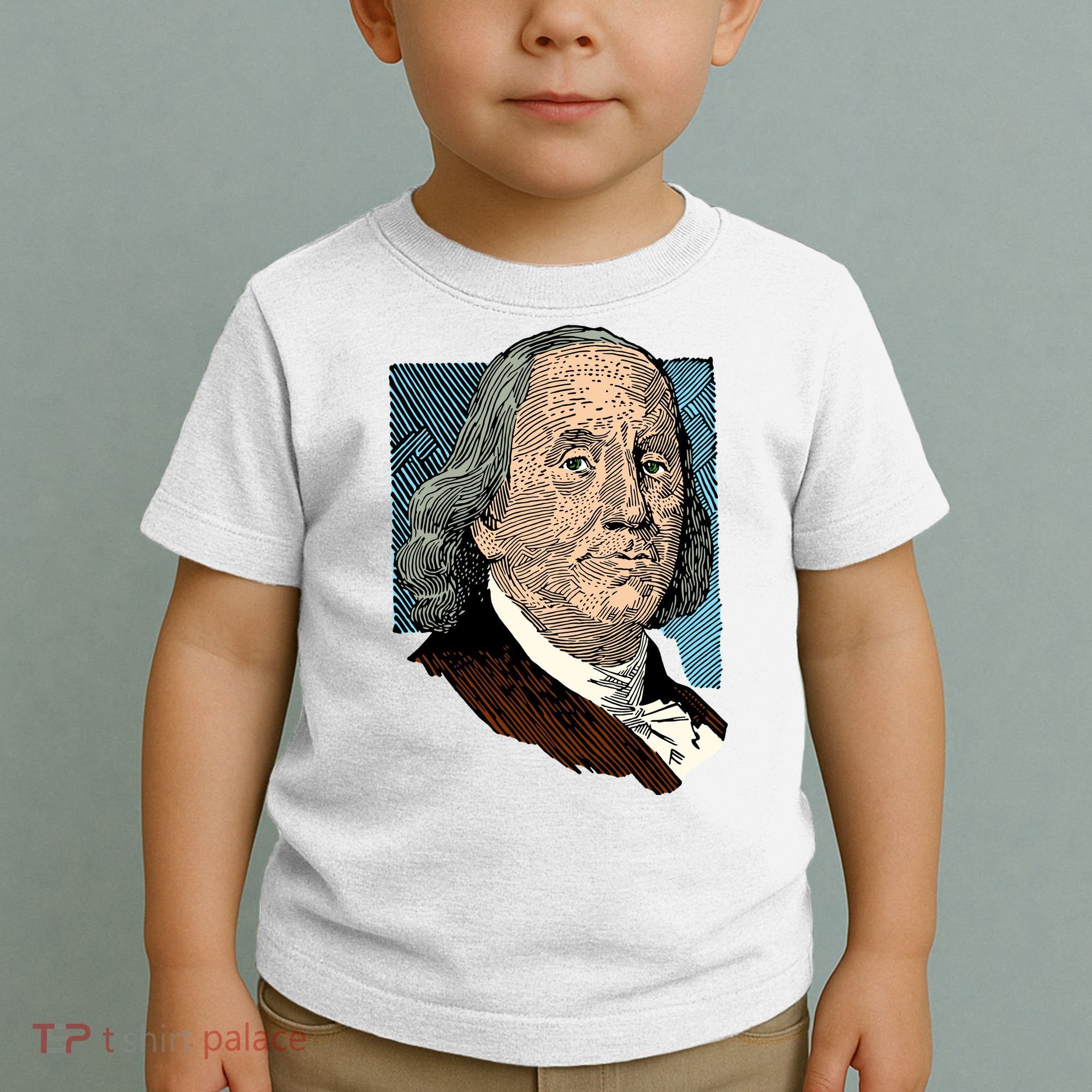 Benjamin Franklin Portrait Toddler T-Shirt