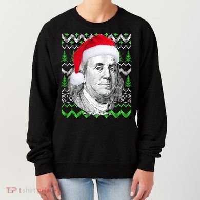 Benjamin Franklin Ugly Christmas Sweater Women's Sweatshirt