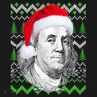 Benjamin Franklin Ugly Christmas Sweater Doggie Tank thumb 4