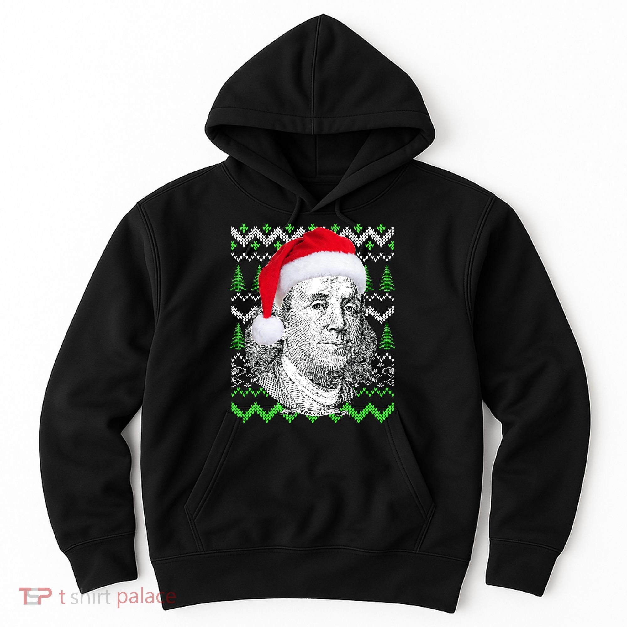 Benjamin Franklin Ugly Christmas Sweater Hoodie