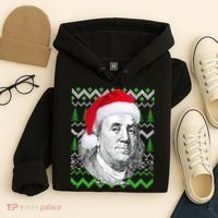 Benjamin Franklin Ugly Christmas Sweater Hoodie thumb 4