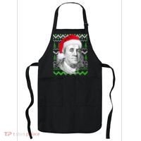 Benjamin Franklin Ugly Christmas Sweater Apron thumb 0
