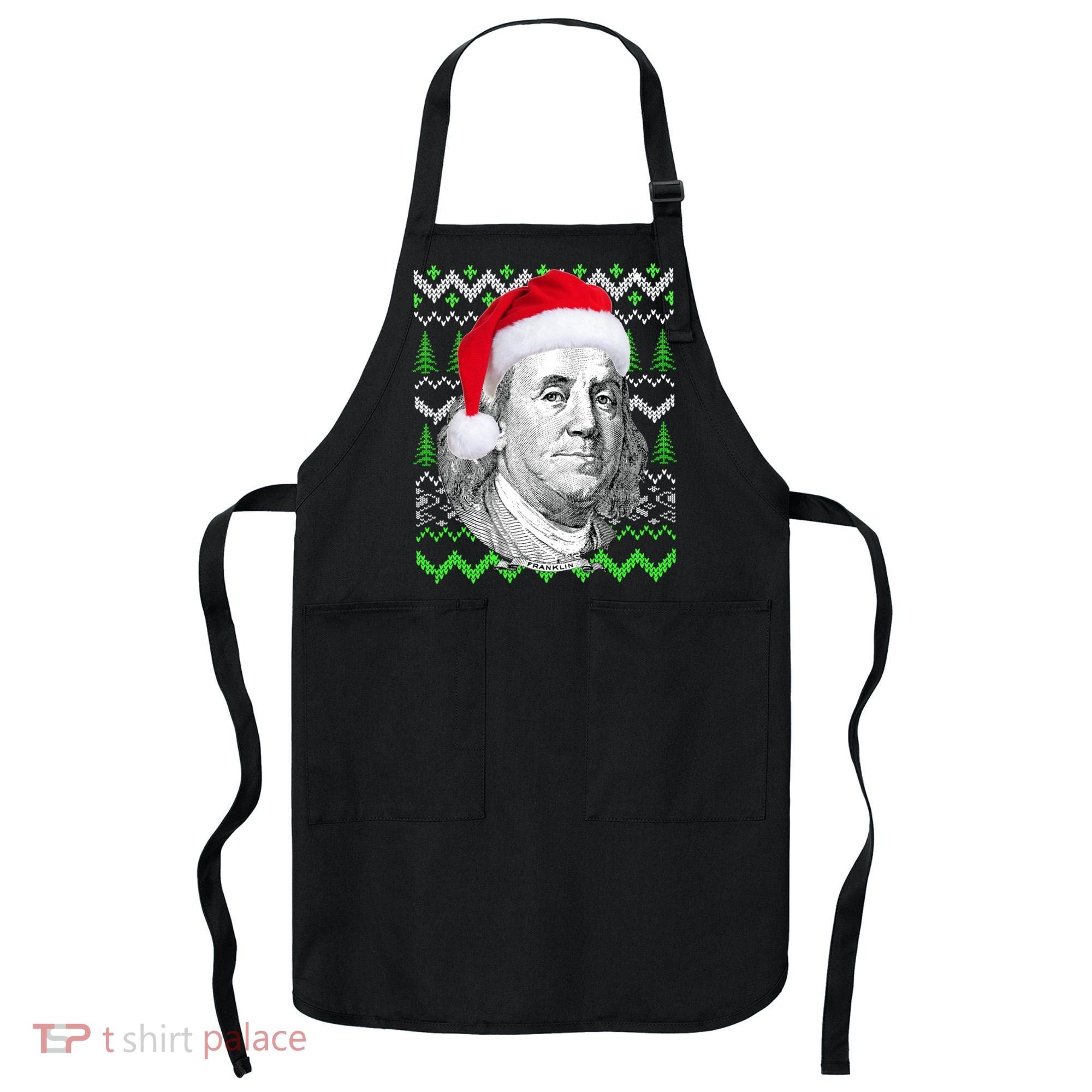 Benjamin Franklin Ugly Christmas Sweater Apron