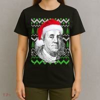 Benjamin Franklin Ugly Christmas Sweater T-Shirt thumb 4