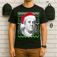 Benjamin Franklin Ugly Christmas Sweater T-Shirt thumb 6