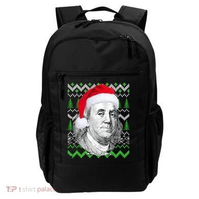 Benjamin Franklin Ugly Christmas Sweater Backpack