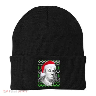 Benjamin Franklin Ugly Christmas Sweater Beanie