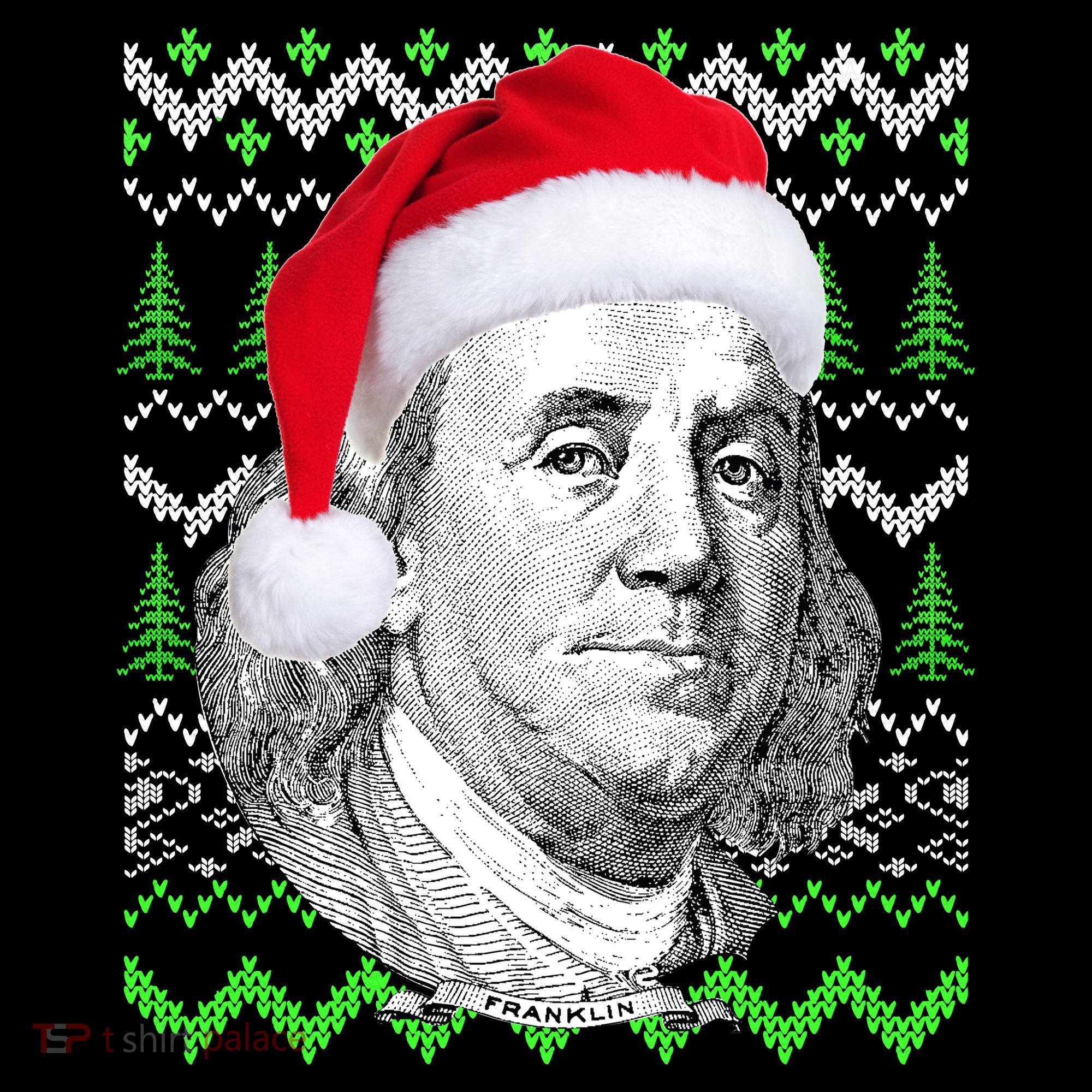Benjamin Franklin Ugly Christmas Sweater Pajama Set