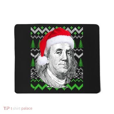 Benjamin Franklin Ugly Christmas Sweater Mousepad