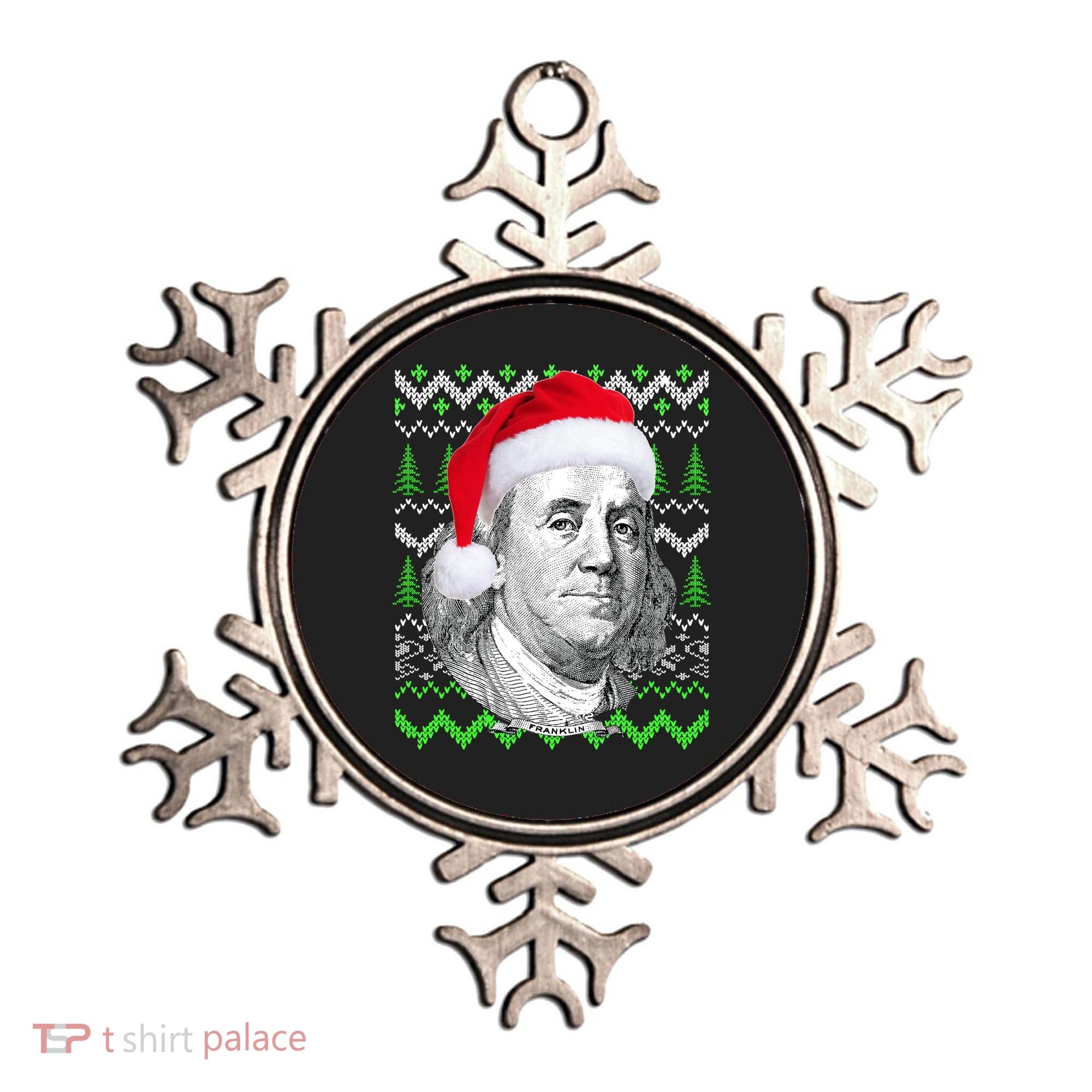 Benjamin Franklin Ugly Christmas Sweater Ornament