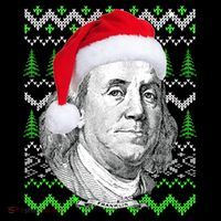 Benjamin Franklin Ugly Christmas Sweater Ornament thumb 1