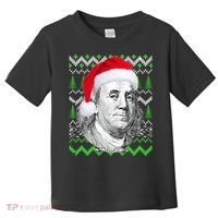 Benjamin Franklin Ugly Christmas Sweater Toddler T-Shirt thumb 0