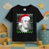 Benjamin Franklin Ugly Christmas Sweater Toddler T-Shirt thumb 3