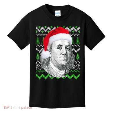 Benjamin Franklin Ugly Christmas Sweater Kids T-Shirt