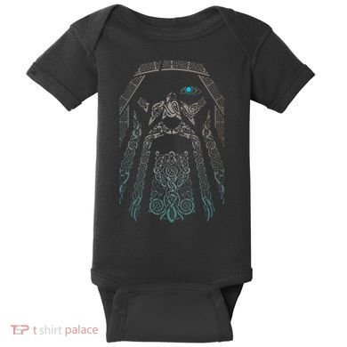 Blue Eye Oden God Baby Bodysuit