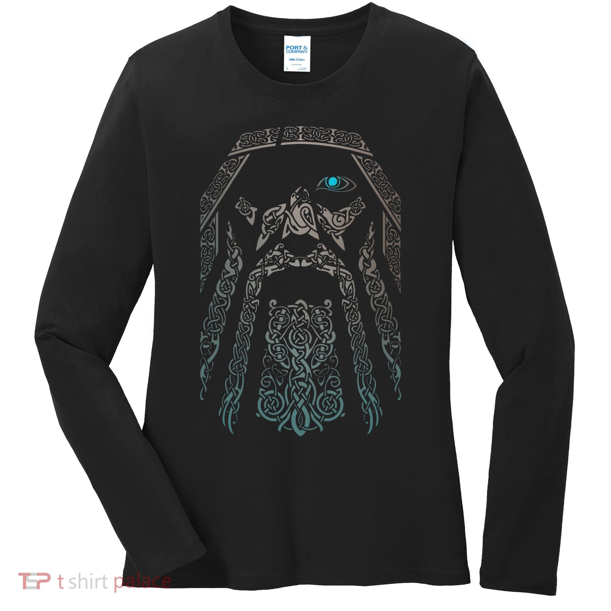 Blue Eye Oden God Women's Long Sleeve Shirt