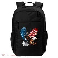Bald Eagle & Patriotic American Flag 4th Of July Backpack thumb 0