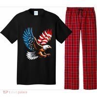 Bald Eagle & Patriotic American Flag 4th Of July Pajama Set thumb 0