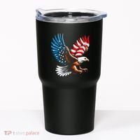 Bald Eagle & Patriotic American Flag 4th Of July Tumbler thumb 0