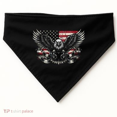 Bald Eagle Patriotic American Eagle USA-Made Doggie Bandana