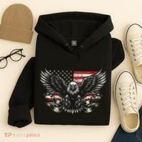 Bald Eagle Patriotic American Eagle Hoodie thumb 4
