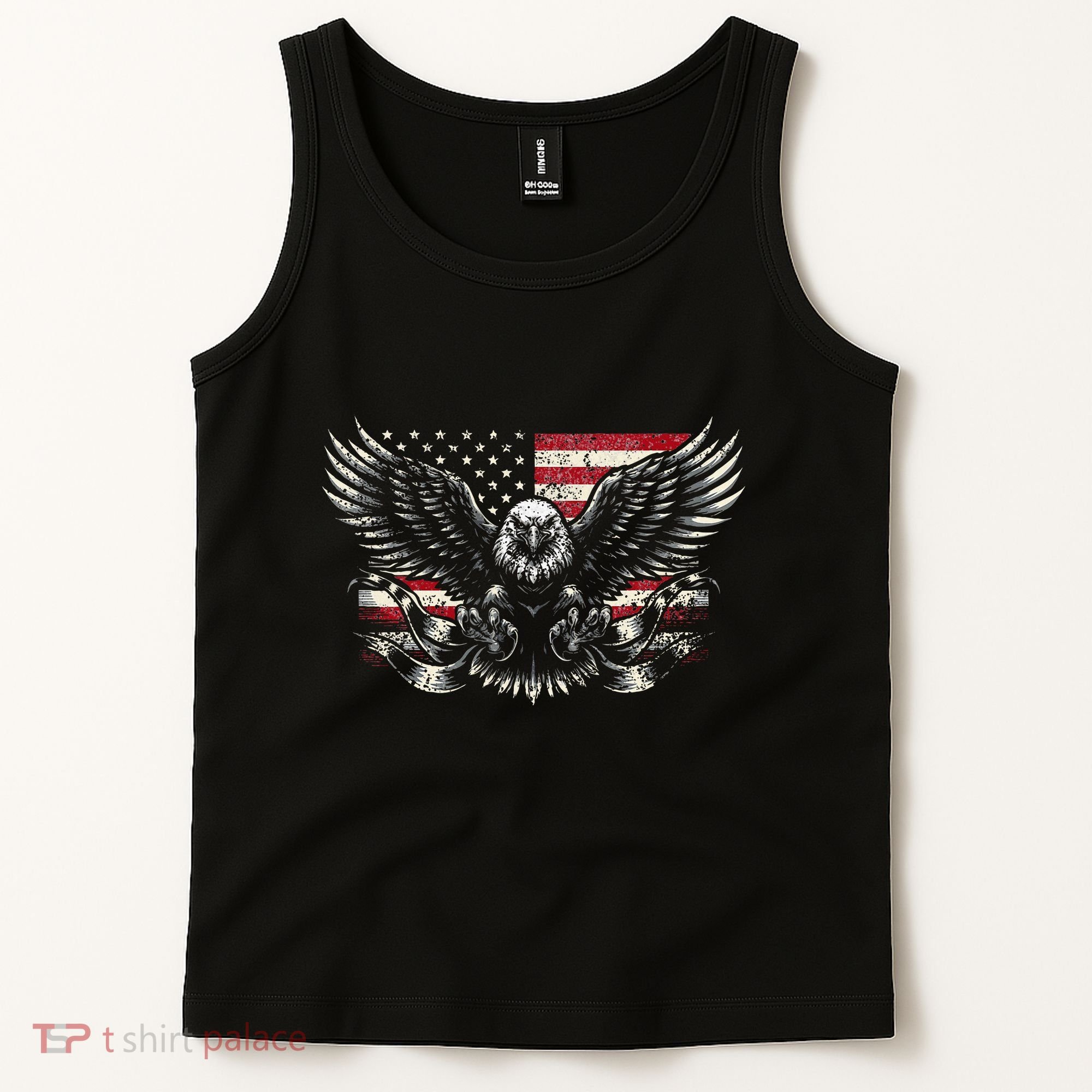 Bald Eagle Patriotic American Eagle Tank Top